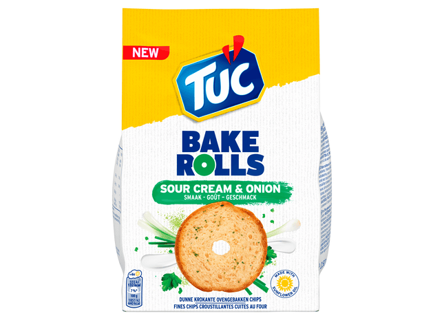 Lu TUC Bake Rolls Sour Cream & Onion