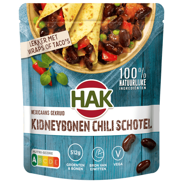 Hak Kidneybonen chili schotel