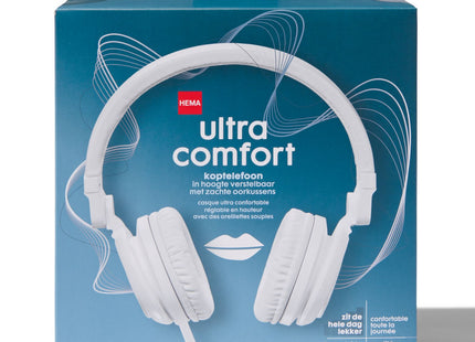 koptelefoon ultra comfort wit