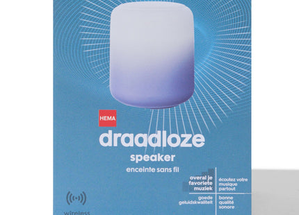 draadloze speaker wit/blauw