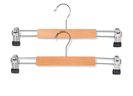 children's trouser hangers wood/metal - 2 pieces