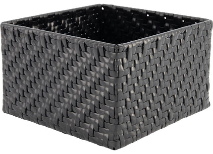 storage basket 20x20x12 black