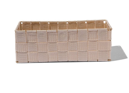 basket fabric beige 13x26x9