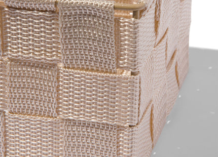 basket fabric beige 13x26x9