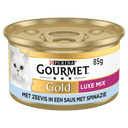 Gourmet Gold Luxe mix kattenvoer nat zeevis