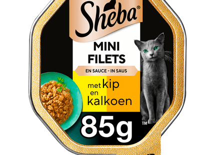 Sheba Mini Fillets Chicken &amp; Turkey in Sauce