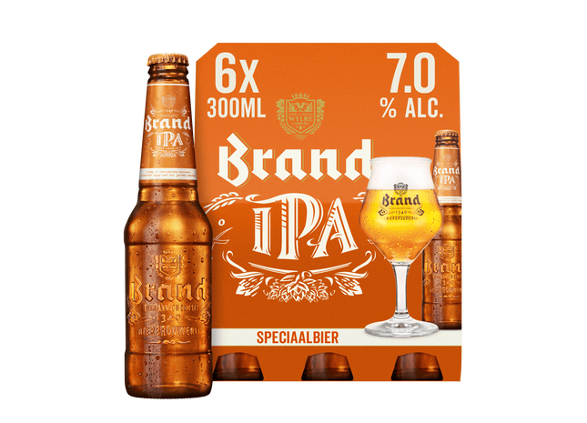 Brand IPA bier fles