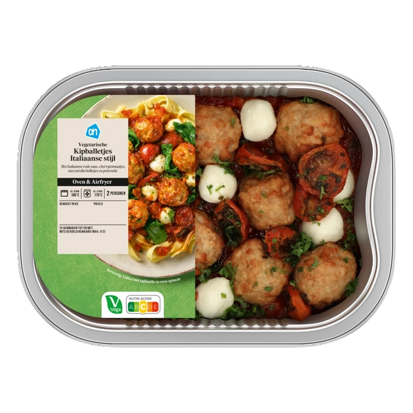 Ovenschotel vega kipballetjes Italiaans