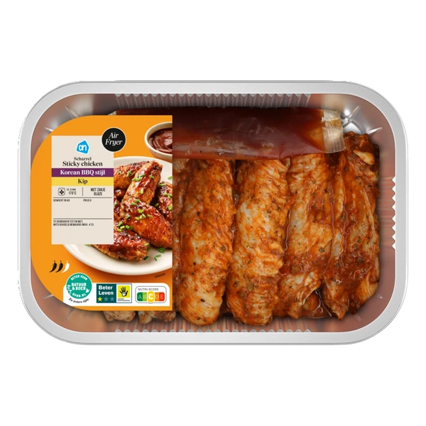 Scharrel sticky chicken Korean BBQ stijl