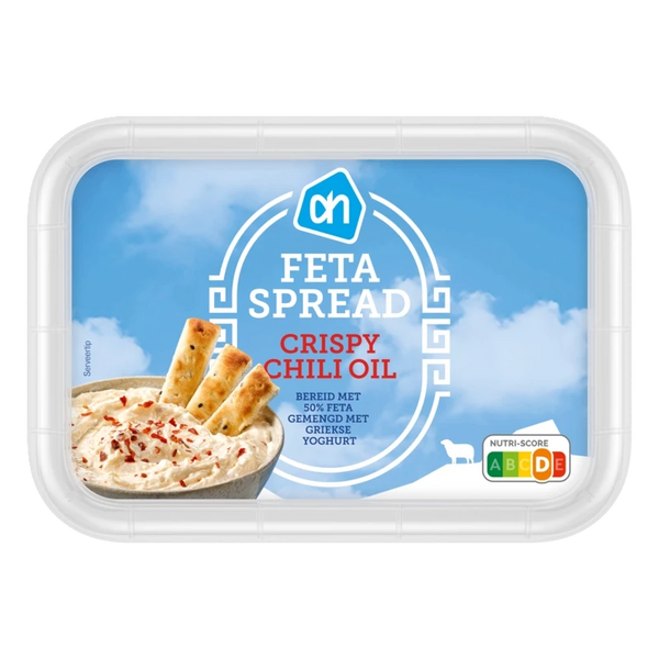 Feta spread crispy chili oil
