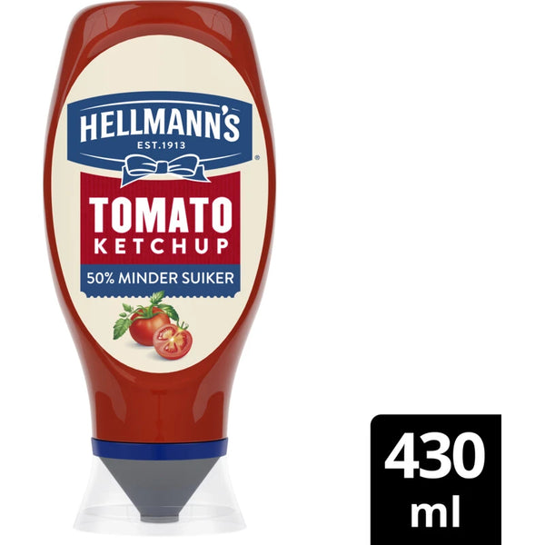 Hellmann's Ketchup 50% minder suiker