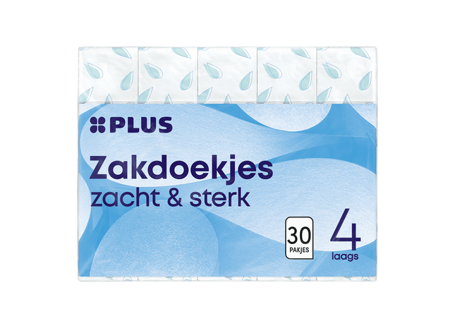 Zakdoekjes 4-laags 30x10 stuks