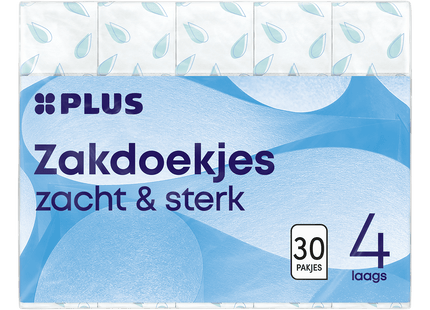 Zakdoekjes 4-laags 30x10 stuks