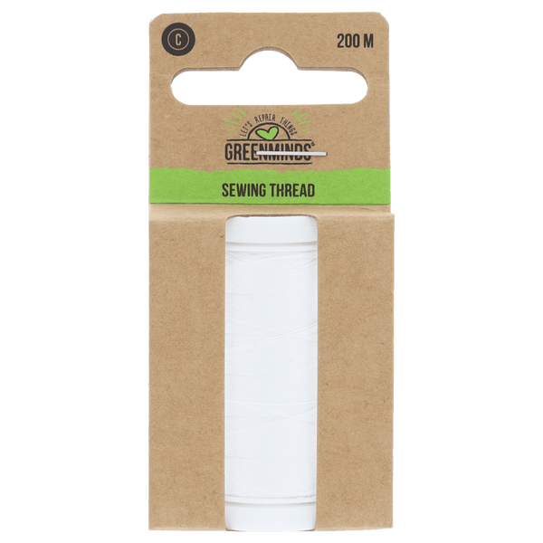 Greenminds Polyester Sewing Thread White 200m