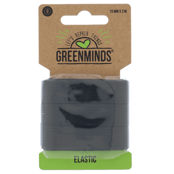 Greenminds Elastic Black 15mm 3mtr