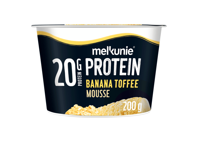 Melkunie Proteine mousse banoffee pie