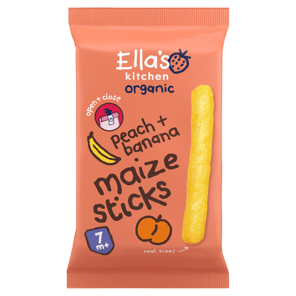 Ella's Kitchen 7+ Corn sticks Peach Banana
