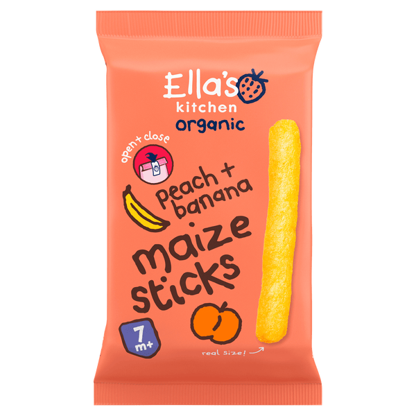 Ella's Kitchen 7+ Corn sticks Peach Banana