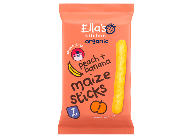 Ella's Kitchen 7+ Maize sticks Peach Banana