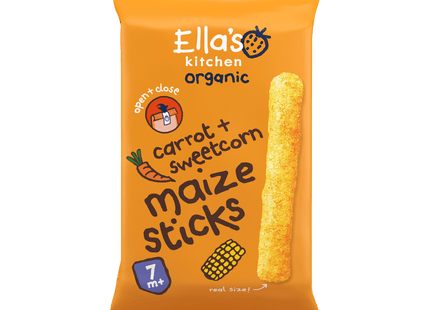 Ella's Kitchen 7+ Maize sticks Carrot Sweetcorn