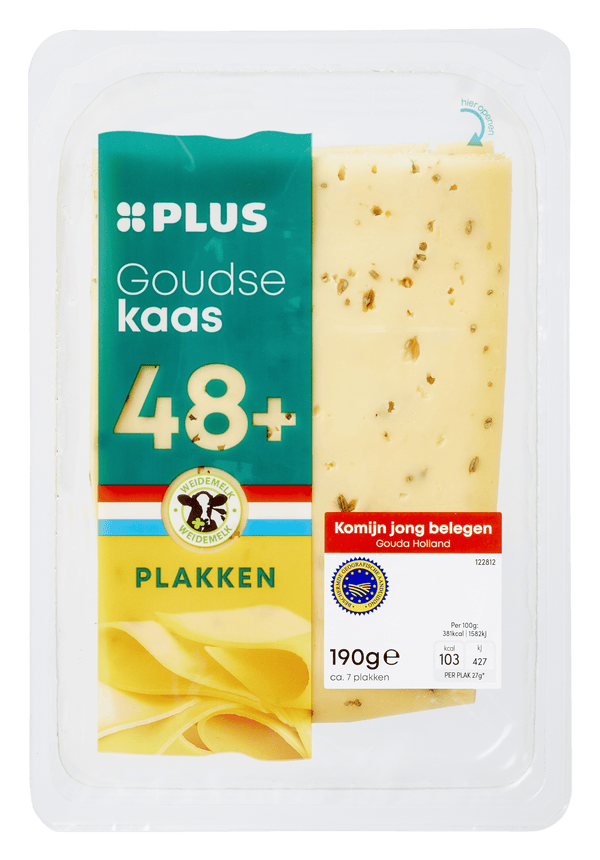 Gouda young matured cumin slices