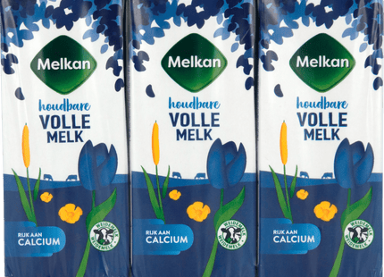 Melkan Houdbare volle melk 6x200ml