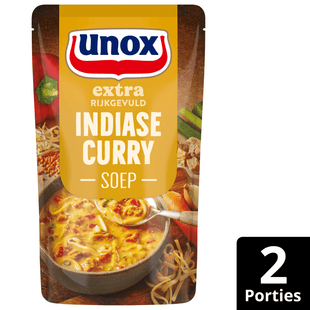 Unox Soep in zak Indiase curry extra gevuld
