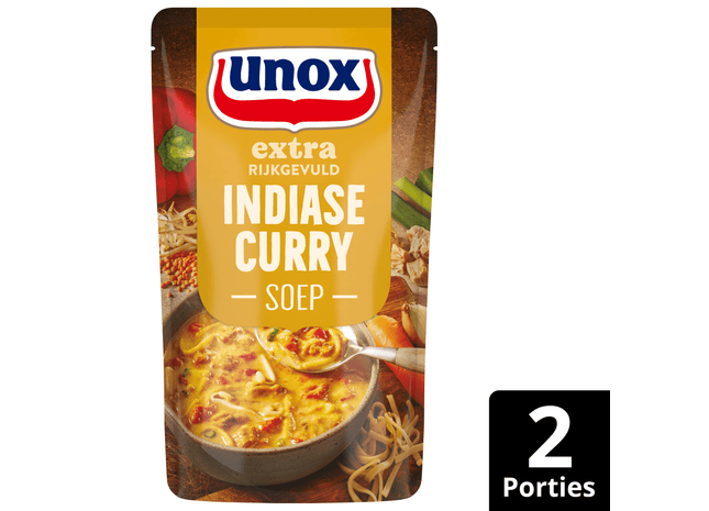 Unox Soep in zak Indiase curry extra gevuld