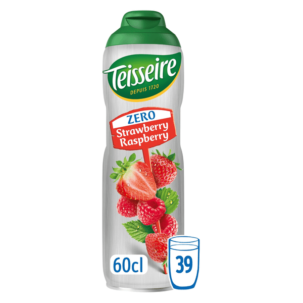 Teisseire Syrup strawberry raspberry zero