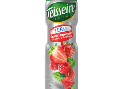 Teisseire Siroop aardbei framboos zero