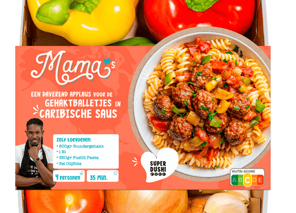 Mama's Maaltijden Verspakket Pasta met Caribisch gehakt
