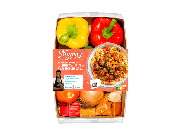 Mama's Maaltijden Verspakket Pasta met Caribisch gehakt