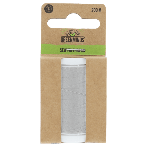 Greenminds Garen Polyester Lichtgrij 200m