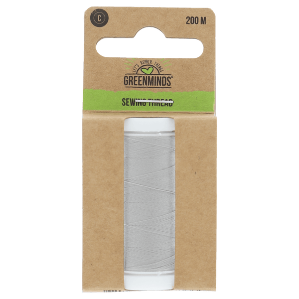Greenminds Garen Polyester Lichtgrij 200m