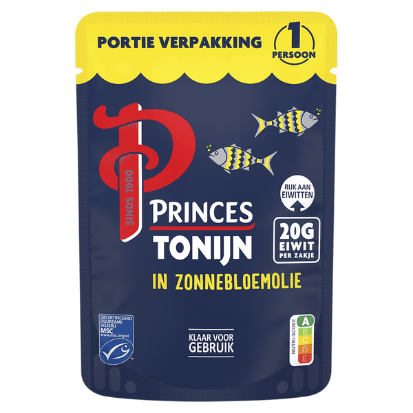 Princes Tonijn in zonnebloemolie pouch