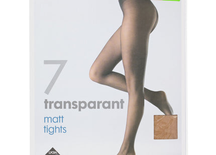 panty mat transparant 7denier naturel