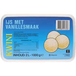 Kwini Vanille ijs
