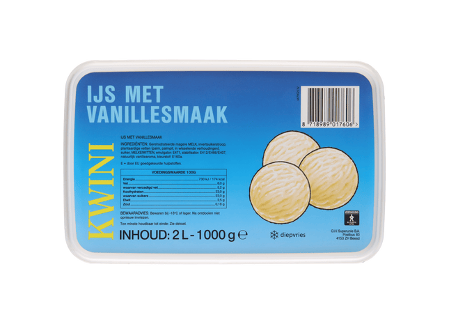 Kwini Vanille ijs