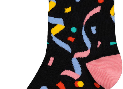 socks with cotton lets party black