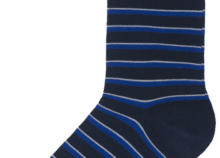 men's socks with cotton - 5 pairs dark blue