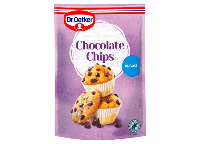 Dr. Oetker Chocolate chips taart versiering