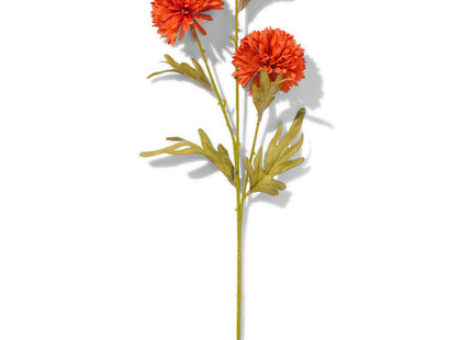 artificial flower dahlia orange