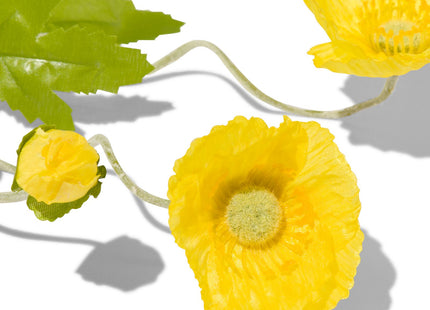 artificial flower poppy yellow