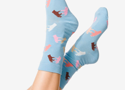 socks with cotton one love blue