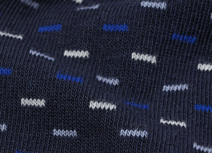 men's socks with cotton graphic - 5 pairs dark blue