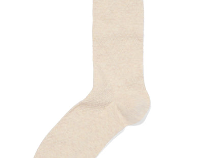 men's socks with cotton texture beige