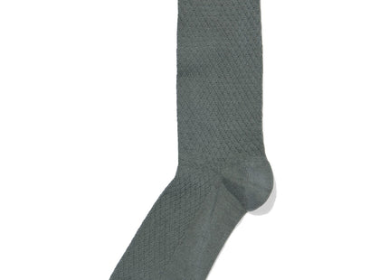 men's socks with cotton texture dark green