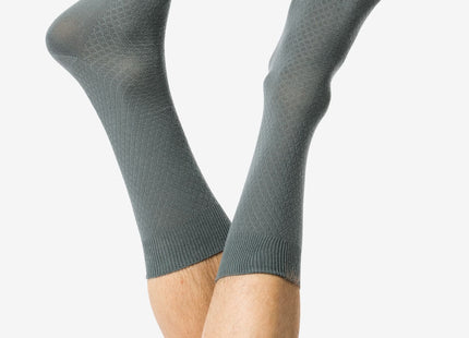 men's socks with cotton texture dark green