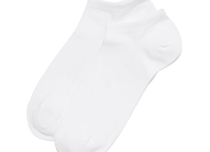 men's ankle socks with bamboo - 2 pairs white