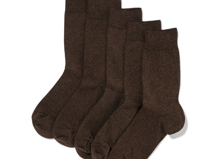 men's socks - 5 pairs brown